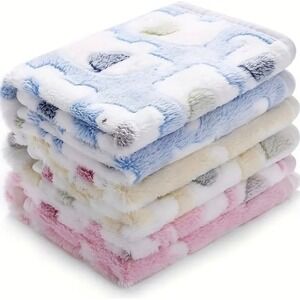 Elephant Warm Soft Fluffy Fleece Flannel‎ Pet Cat Dog Blanket Mat LARGE 30"x41"